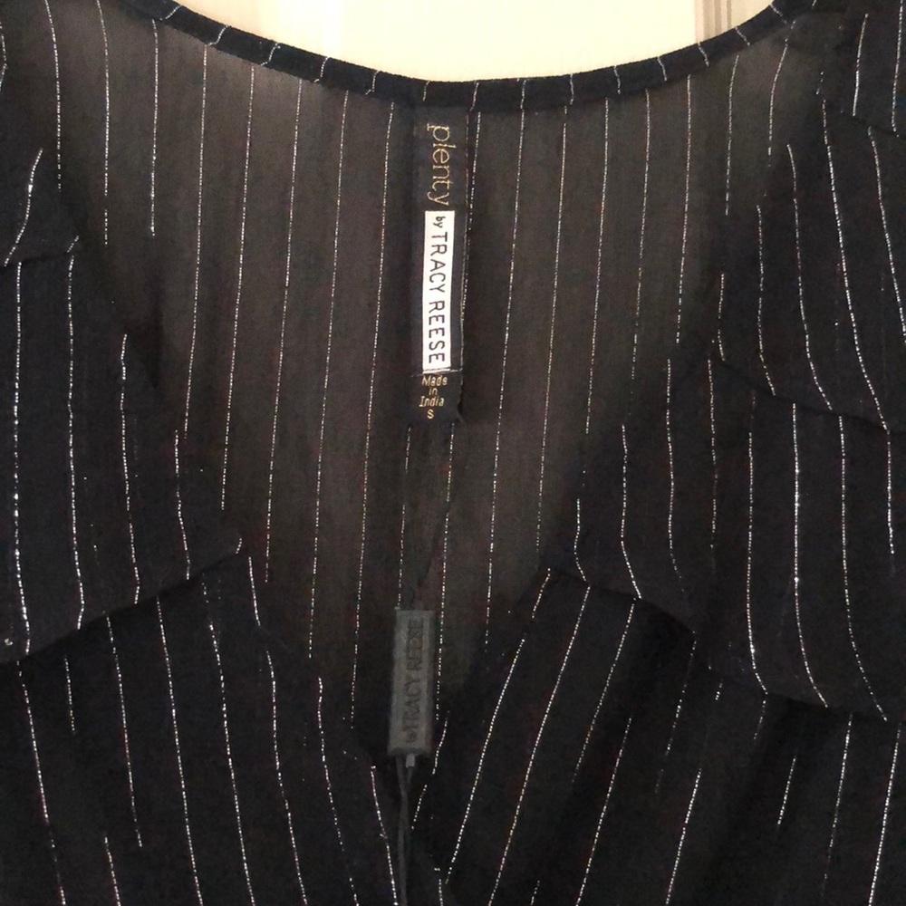🆕PLENTY by TRACY REESE Striped Blouse, SMALL, NWT - Picture 5 of 6